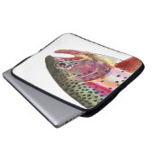 Regenbogenforelle Laptopschutzhülle (Vorne Knopf)
