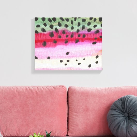 Regenbogenforelle Leinwanddruck (Insitu (Wohnzimmer))
