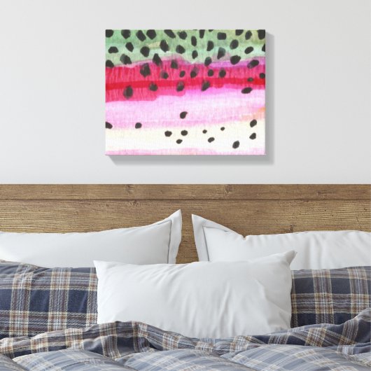 Regenbogenforelle Leinwanddruck (Insitu (Schlafzimmer))