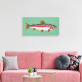 Regenbogenforelle Leinwanddruck (Insitu (Wohnzimmer))