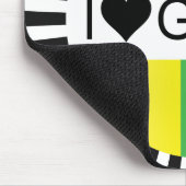 Regenbogenforelle Liebe.. Herzmädchen. Mousepad (Ecke)
