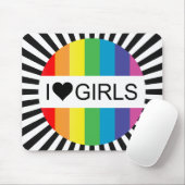 Regenbogenforelle Liebe.. Herzmädchen. Mousepad (Mit Mouse)