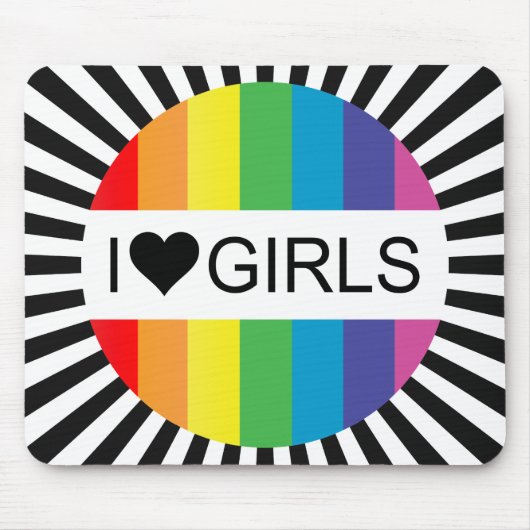 Regenbogenforelle Liebe.. Herzmädchen. Mousepad (Vorne)