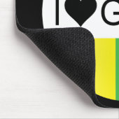 Regenbogenforelle Liebe.. Herzmädchen. Mousepad (Ecke)