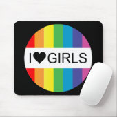 Regenbogenforelle Liebe.. Herzmädchen. Mousepad (Mit Mouse)