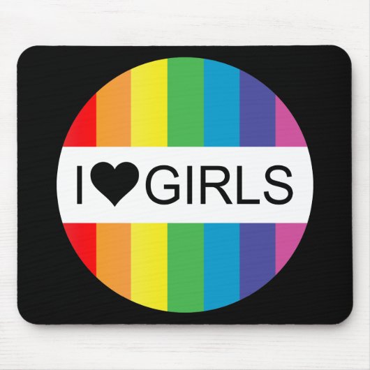 Regenbogenforelle Liebe.. Herzmädchen. Mousepad (Vorne)