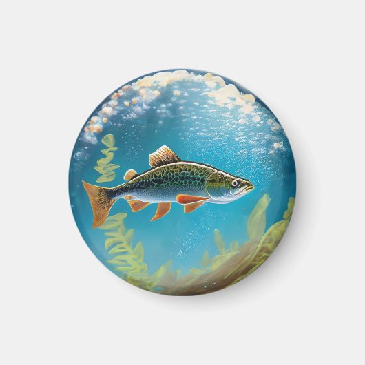 Regenbogenforelle Magnet (Vorne)