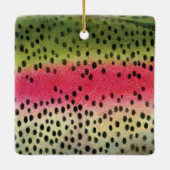 Regenbogenforelle Merry Fishmas Ornament (Rückseite)