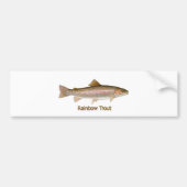 Regenbogenforelle (mit Titel) Autoaufkleber (Vorne)