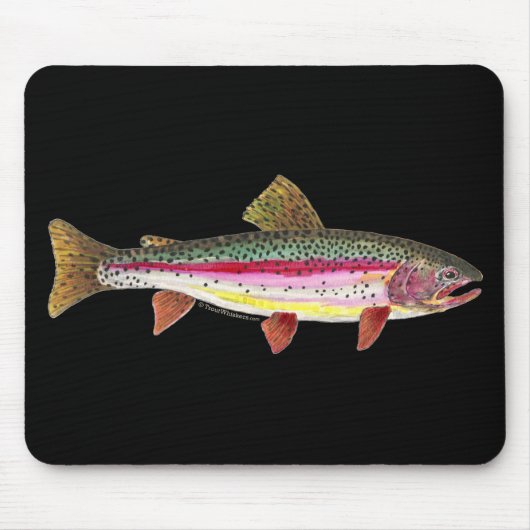 Regenbogenforelle Mousepad (Vorne)