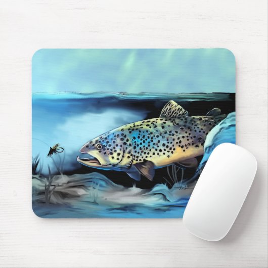 Regenbogenforelle Mousepad (Mit Mouse)