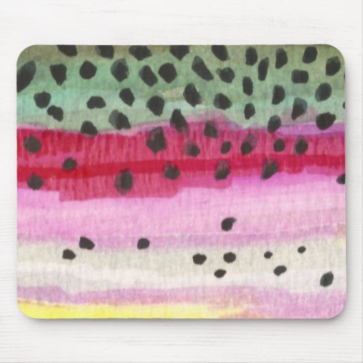 Regenbogenforelle Mousepad (Vorne)