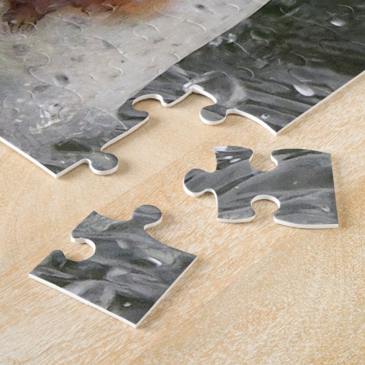 Regenbogenforelle nimmt den Köder Puzzle (Seite)