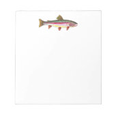 Regenbogenforelle Notizblock (Vorderseite)