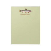 Regenbogenforelle Notizblock (Rotiert)