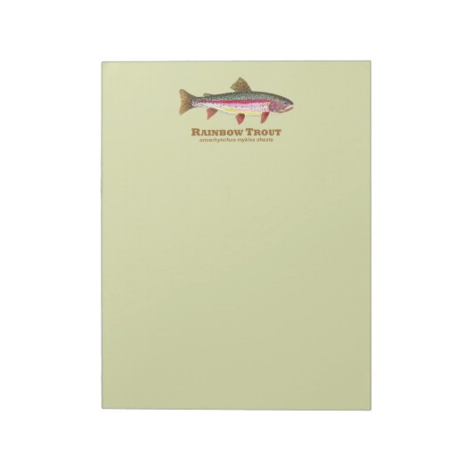 Regenbogenforelle Notizblock (Rotiert)