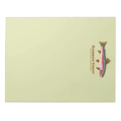 Regenbogenforelle Notizblock (Vorderseite)