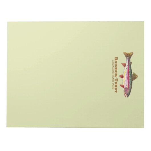 Regenbogenforelle Notizblock (Vorderseite)