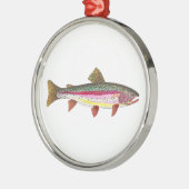 Regenbogenforelle Ornament Aus Metall (Links)