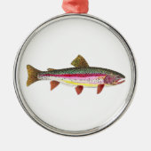 Regenbogenforelle Ornament Aus Metall (Vorne)