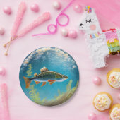 Regenbogenforelle Pappteller (Party)