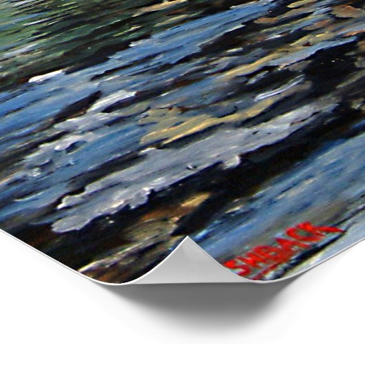 Regenbogenforelle Poster (Ecke)