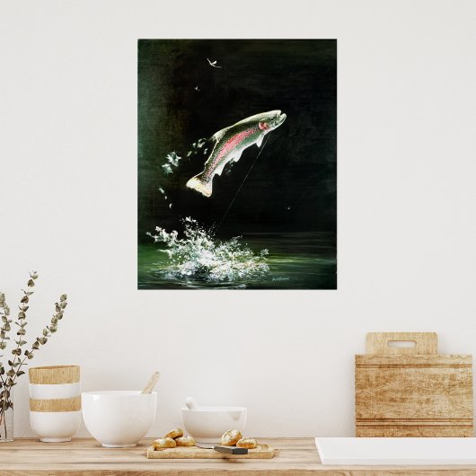 Regenbogenforelle Poster (Küche)
