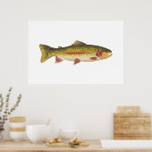 Regenbogenforelle Poster (Küche)