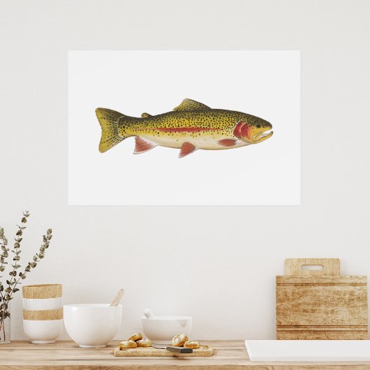 Regenbogenforelle Poster (Küche)