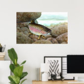 Regenbogenforelle Poster (Heimbüro)