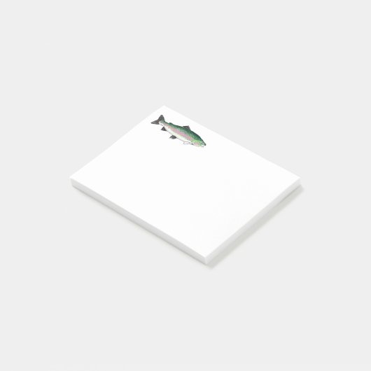 Regenbogenforelle Postit-Hinweise Post-it Klebezettel (angewinkelt)