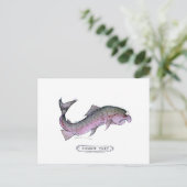 Regenbogenforelle Postkarte (Stehend Vorderseite)