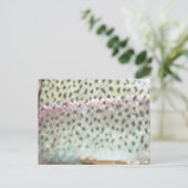 Regenbogenforelle Postkarte (Stehend Vorderseite)