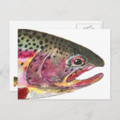 Regenbogenforelle Postkarte (Vorne/Hinten)
