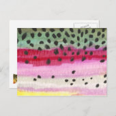 Regenbogenforelle Postkarte (Vorne/Hinten)