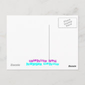 Regenbogenforelle Postkarte (Rückseite)