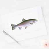 Regenbogenforelle Rechteckiger Aufkleber (Umschlag)