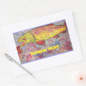 Regenbogenforelle Rechteckiger Aufkleber (Umschlag)