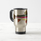 Regenbogenforelle Reisebecher (Vorderseite Links)