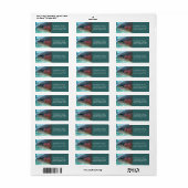 Regenbogenforelle Rücksendeadressen-Aufkleber (Vorne)