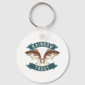 Regenbogenforelle Schlüsselanhänger (Vorderseite)