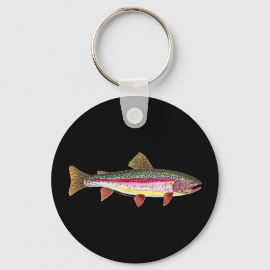 Regenbogenforelle Schlüsselanhänger (Vorderseite)
