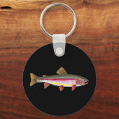 Regenbogenforelle Schlüsselanhänger (Vorderseite)