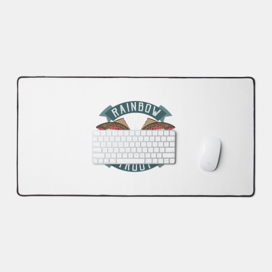 Regenbogenforelle Schreibtischunterlage (Tastatur & Maus)