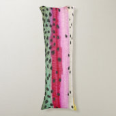 Regenbogenforelle Seitenschläferkissen (Vorderseite Vertikal)