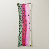 Regenbogenforelle Seitenschläferkissen (Rückseite (Vertikal))