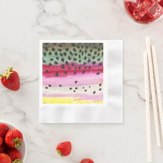 Regenbogenforelle Serviette (Beispiel)