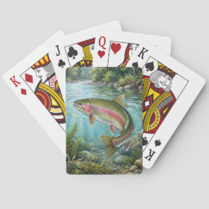 Regenbogenforelle Spielkarten