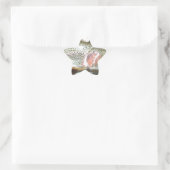 Regenbogenforelle Stern-Aufkleber (Tasche)