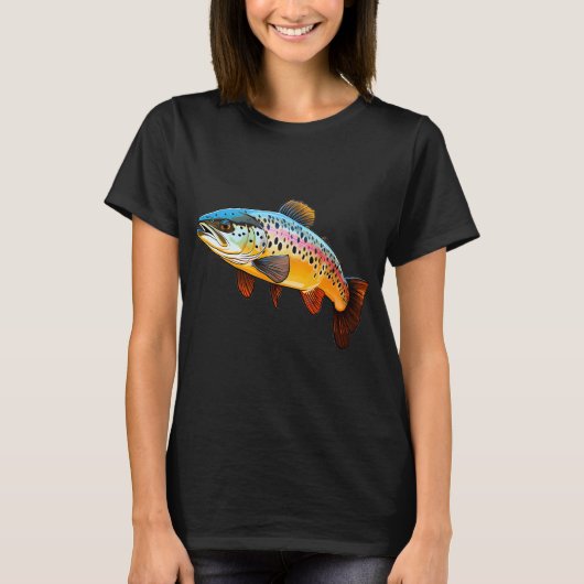 Regenbogenforelle T-Shirt (Vorderseite)